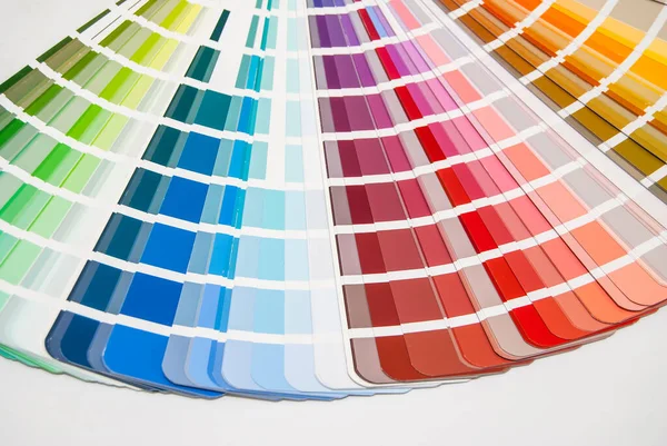 Rainbow Color Palette Isolated White — Stock Photo, Image