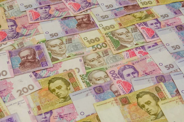 Банкноты Украины Фонового Характера — стоковое фото