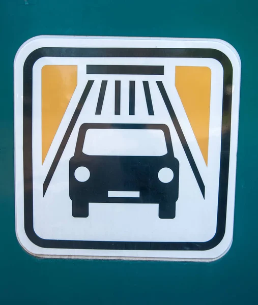 Car Washing Road Sign — Stock Photo, Image