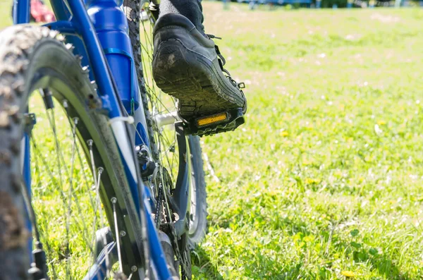 Stopy Pedał Roweru — Zdjęcie stockowe