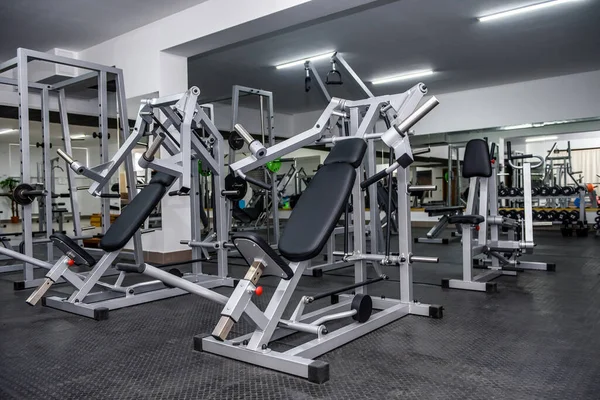 Diferentes Equipos Deportivos Moderno Primer Plano Del Gimnasio —  Fotos de Stock