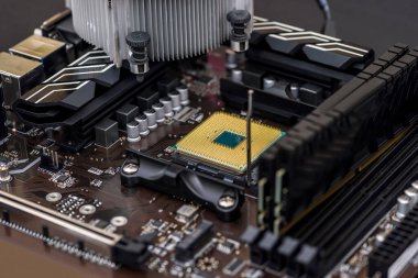 Donanım ana kartı elektronik işlemci teknolojisi. Kapat