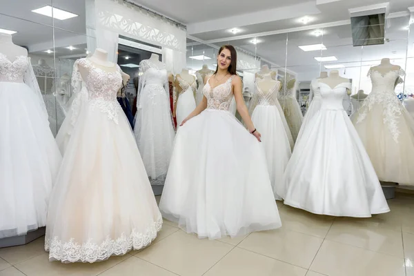 Novia Vestido Novia Que Ajusta Atelier —  Fotos de Stock