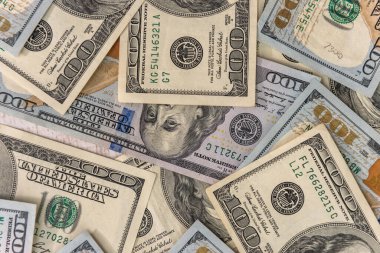 100 yeni Doları banknot tasarım için arka plan olarak