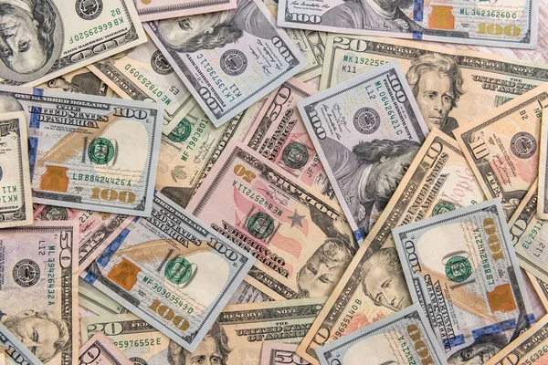 Billetes Papel Estadounidenses Como Fondo — Foto de Stock