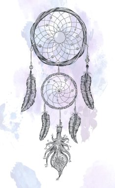 Rüya yakalayıcı elle çizilmiş .