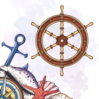 El çekilmiş gemi dingillerdir tekerlek.