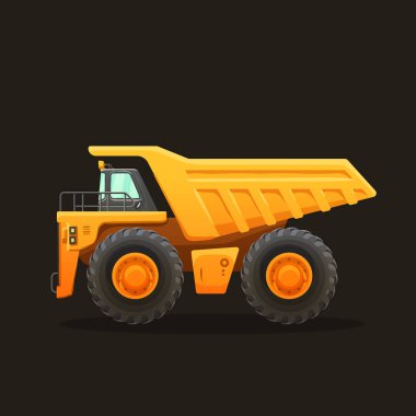 Maden kamyonu vektör