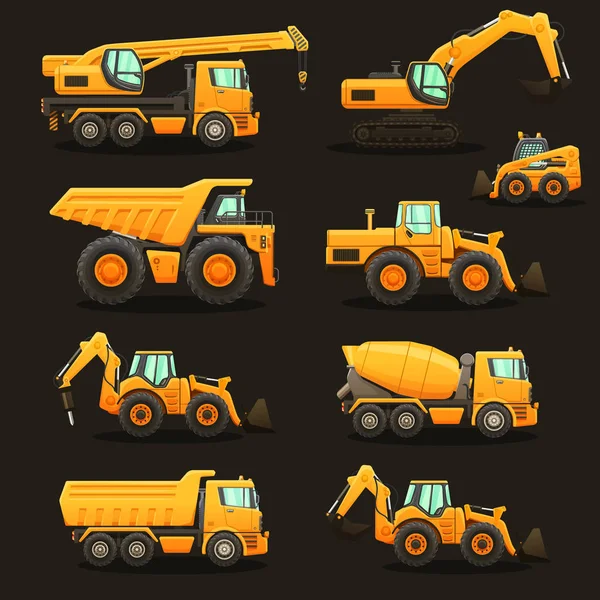 Construction equipment set. — Stock Vector