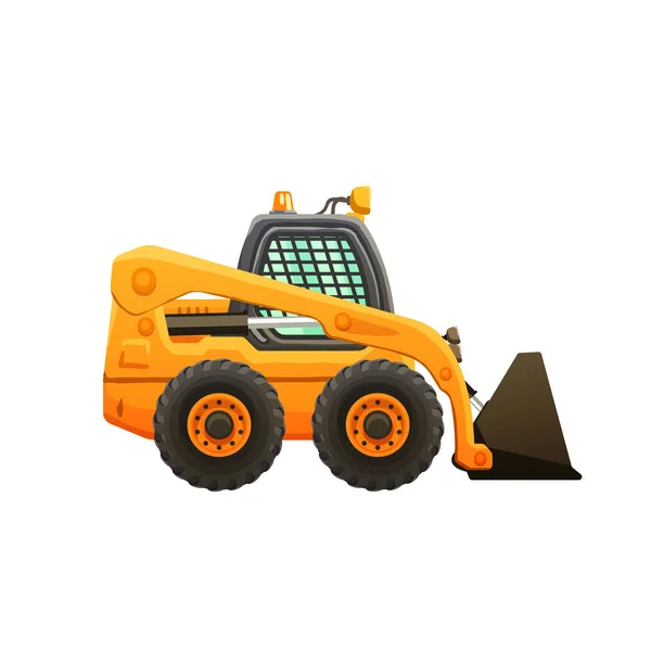 Mini loader vector cartoon isolated illustration. — Stock Vector