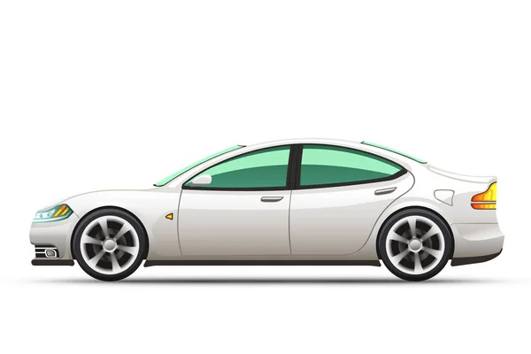 Illustrazione vettoriale realistica di un'auto . — Vettoriale Stock