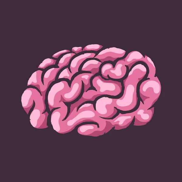 Abstract concept van hersenen zoals een gloeilamp. — Stockvector
