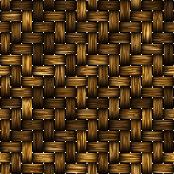 Naadloze textuur van het oppervlak van de mand. Bamboe patroon. Patroon terug — Stockfoto