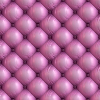 Seamless background of pink upholstery. Capitone. clipart