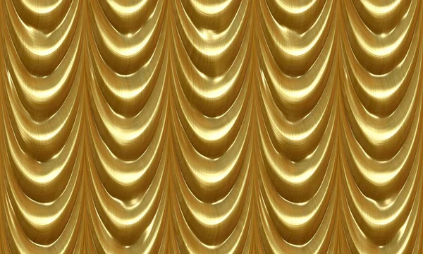 Золоті штори. Безшовний фон. Візерунок театральних штор. Привіт — стокове фото