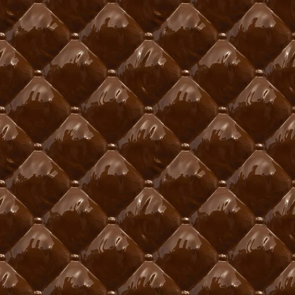 Textura sem costura de chocolate derretido. Chocolate como estofos — Fotografia de Stock