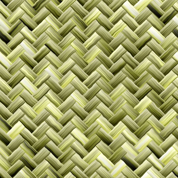 Безшовна текстура поверхні кошика. Бамбукова текстура. Зелений візерунок — стокове фото