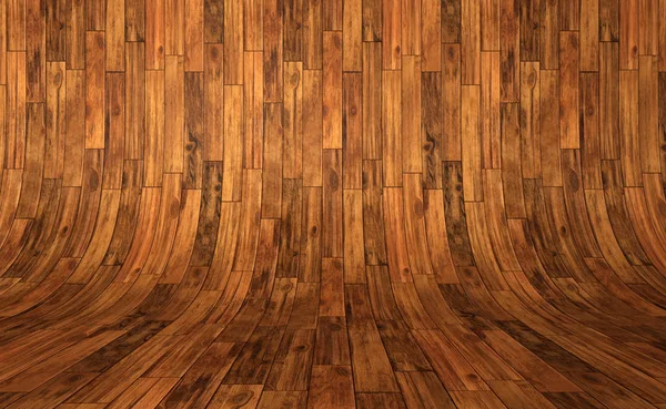 Fondo de madera curvado. Interior de madera gruesa. Pared de madera y — Foto de Stock