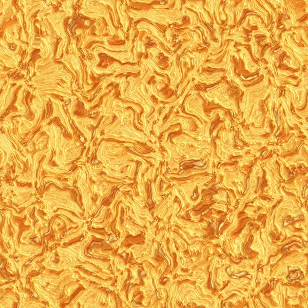 Liquid gold. Gold wavy surface. Molten golden metal. Texture or — Stock Photo, Image