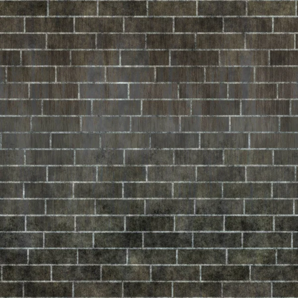 Seamless texture of dark brick wall. Old dirty wall. Grunge patt — Stock Photo, Image