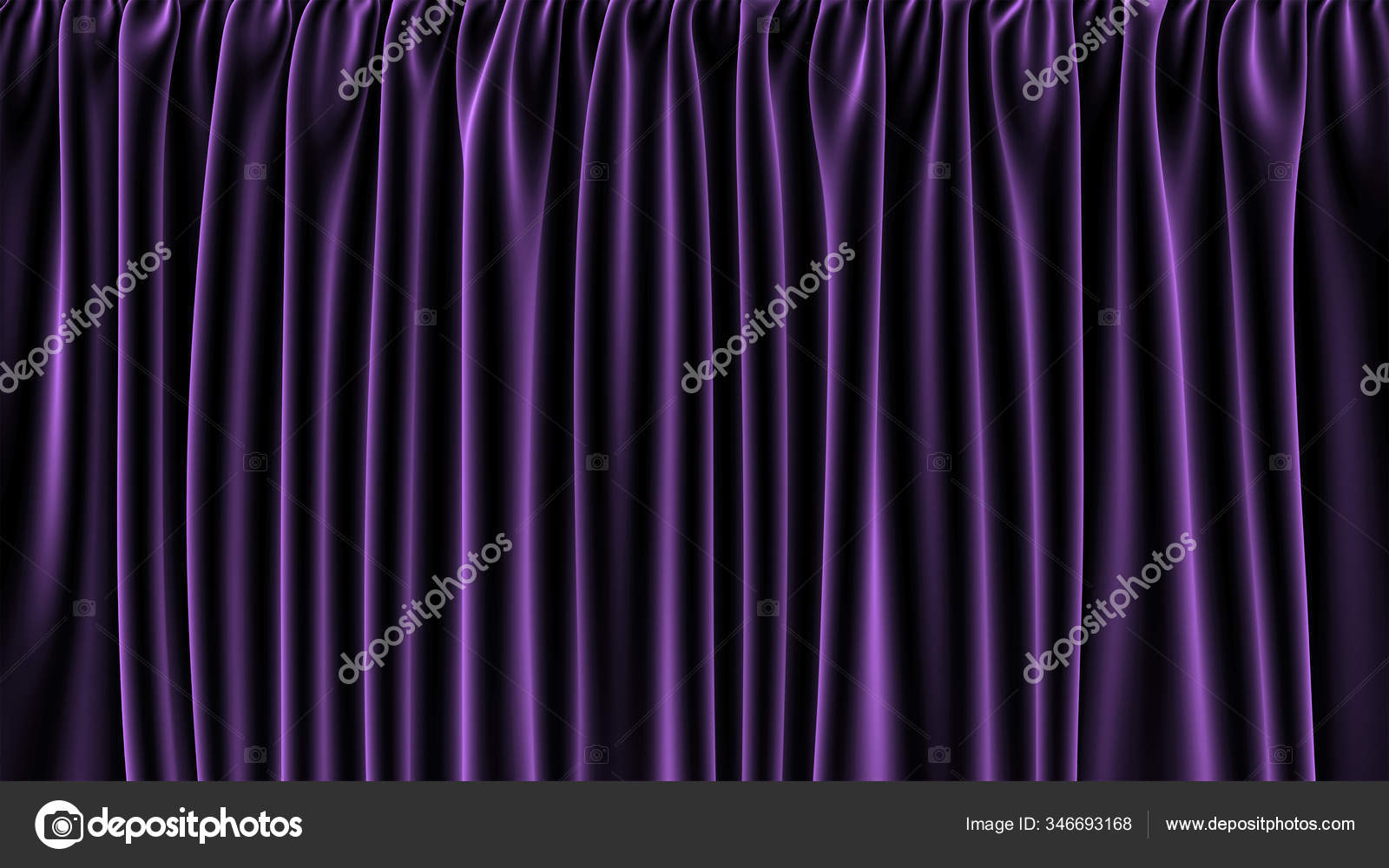 Dark Purple Patterned Curtains