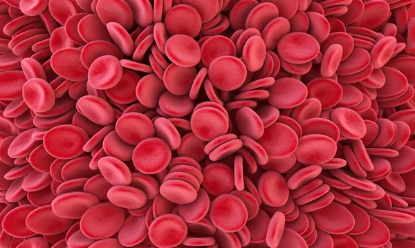 Sullo Sfondo Delle Cellule Del Sangue Sfondo Dei Globuli Rossi — Foto Stock