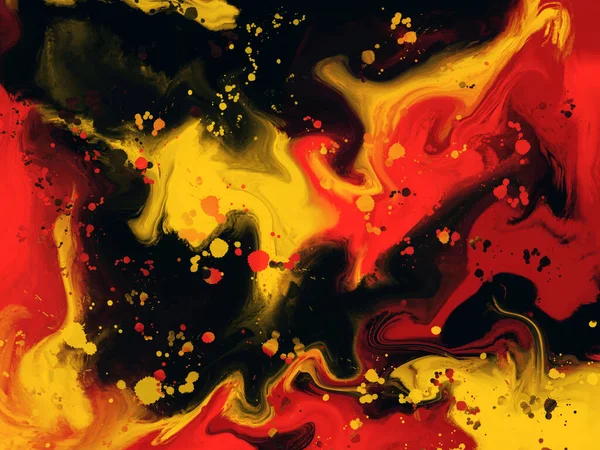 抽象的なグランジペイントの背景 カラフルな絵の背景 流れの色とドロップ — ストック写真