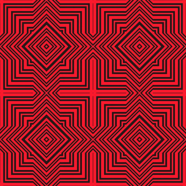 Fond Géométrique Abstrait Couleurs Rouge Noir Modèle Sans Couture — Photo