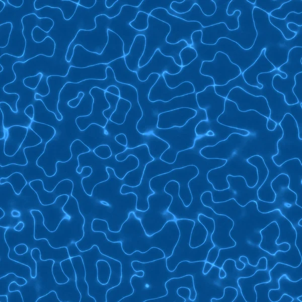 Abstrakter Kaustischer Hintergrund Nahtloses Blaues Wassermuster — Stockfoto