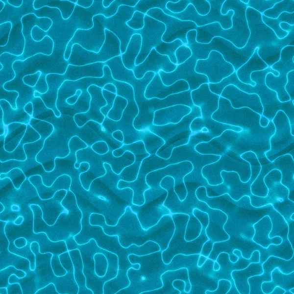 Abstrakter Kaustischer Hintergrund Nahtloses Blaues Wassermuster — Stockfoto