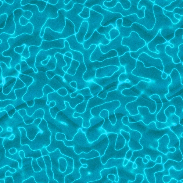 Seamless blue texture of water and sand bottom. Transparent water and wavy sand.