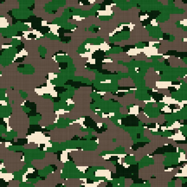Nahtloses Pixel Tarnmuster Grüne Tarnung Für Jagd Und Fischerei Waldcamouflage — Stockfoto
