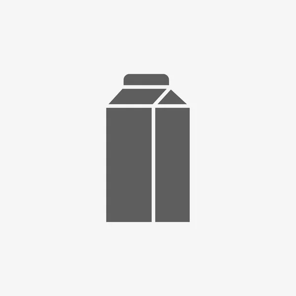 Icono de caja de leche — Vector de stock