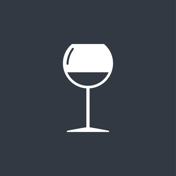 Das Weinglas-Symbol. Kelchsymbol — Stockvektor
