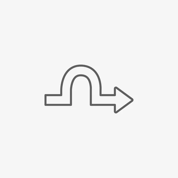Flat arrow icon — Stock Vector