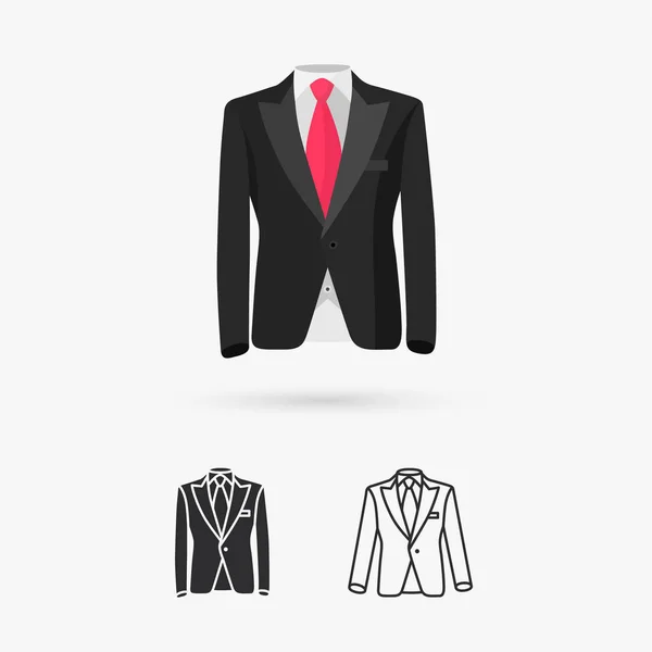 Traje icono vector ilustración — Archivo Imágenes Vectoriales