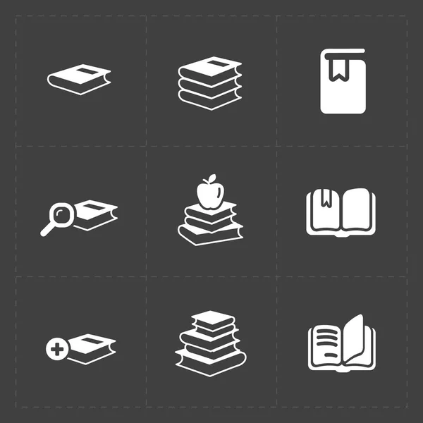 Livres Web modernes sur Dark . — Image vectorielle