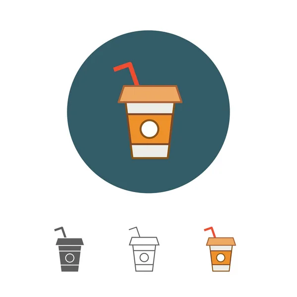 Icône tasse de café jetable — Image vectorielle