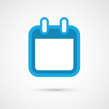 Vektör takvim simgesini - boş 