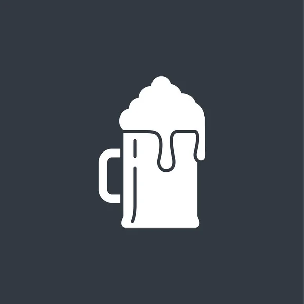 Icône bière plate — Image vectorielle