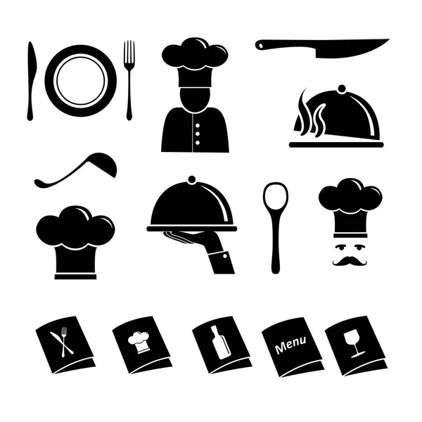 Cocina vector iconos conjunto — Vector de stock