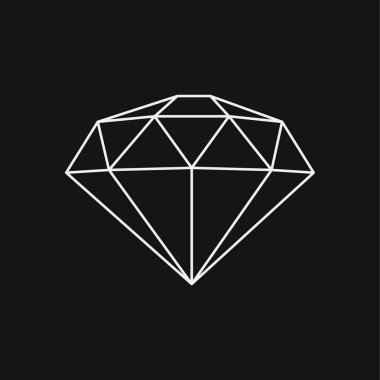 Elmas simgesi. Pahalı hediye. 