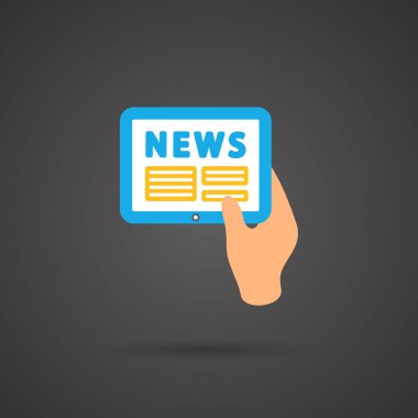 Vektör ortam simgesi - Tablet 