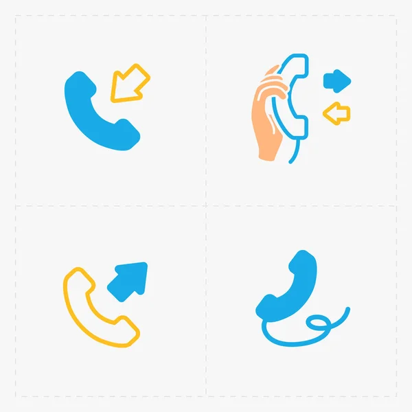 Phone colorful icons, vector illustration. — Stock Vector