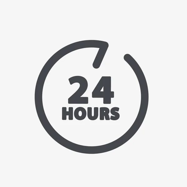 Servicio al Cliente las 24 Horas . — Vector de stock