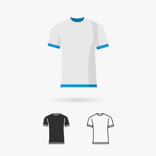 Modelo de camiseta em branco — Vetor de Stock