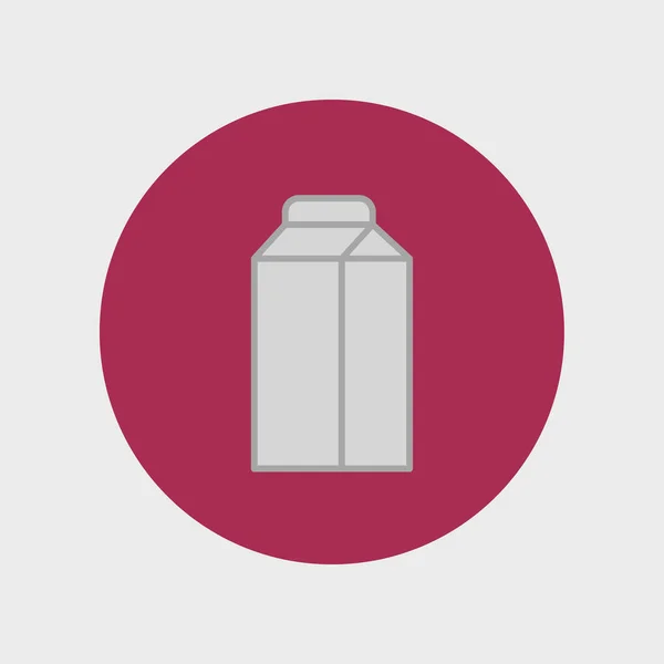 Ikona pudełka mleka — Wektor stockowy