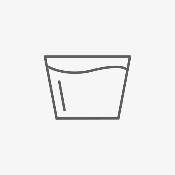 Glas vatten ikonen — Stock vektor