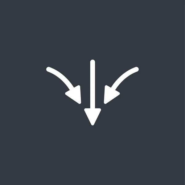 Icona a freccia piatta — Vettoriale Stock