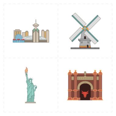 dört düz Simgesel Yapı kutsal kişilerin resmi 